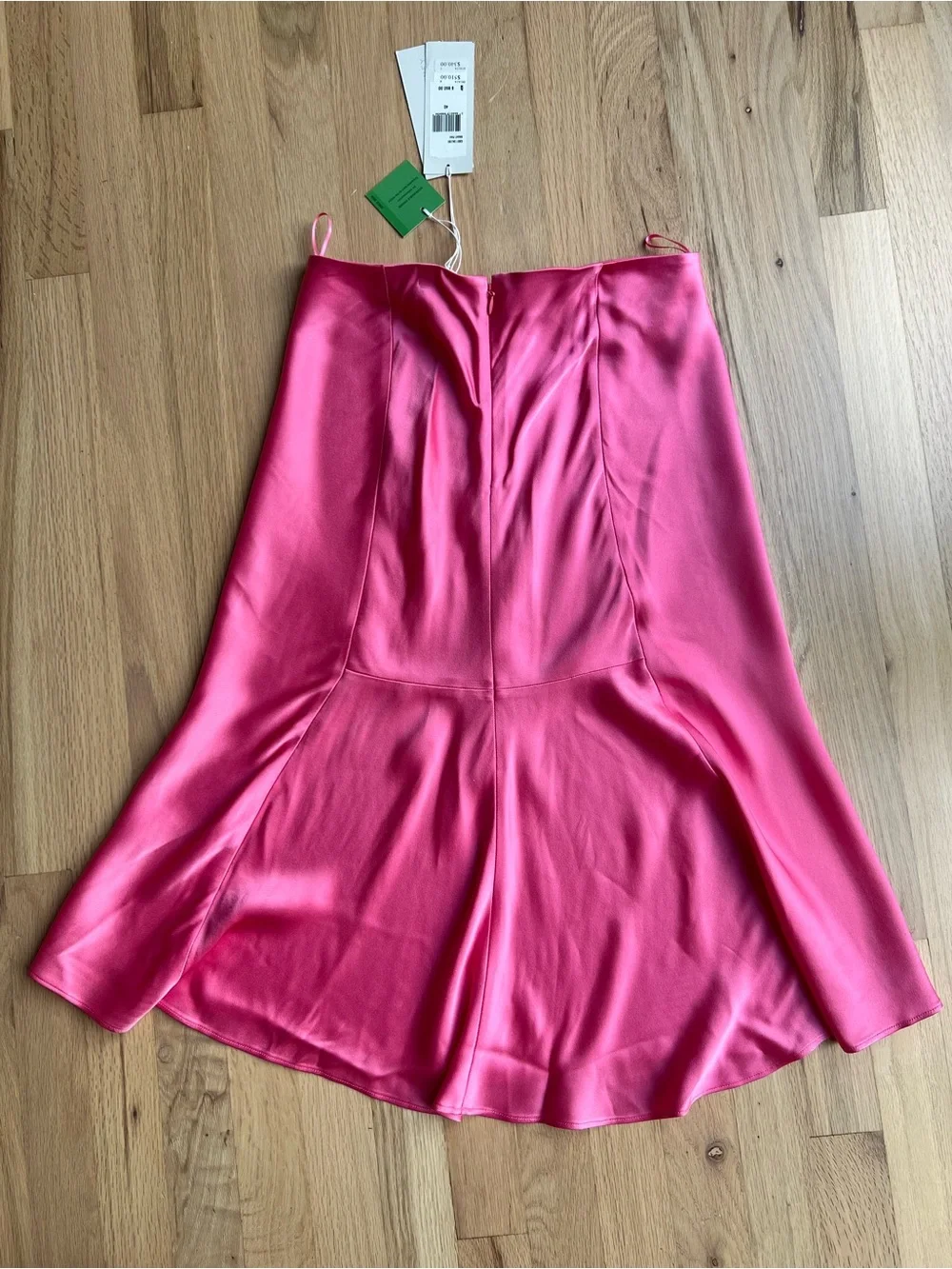 Stella McCartney Pink Satin Midi Skirt